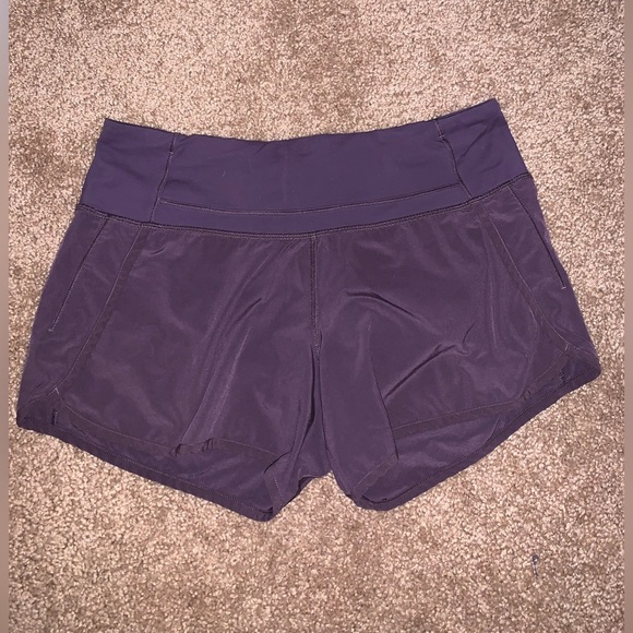 Purple Lululemon speed up mid rise short - Picture 1 of 4